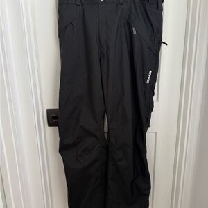 DNA DESCENTE INSULATED SNOW SKI SNOWBOARD PANTS MENS US 40 Black Fish Adjustable